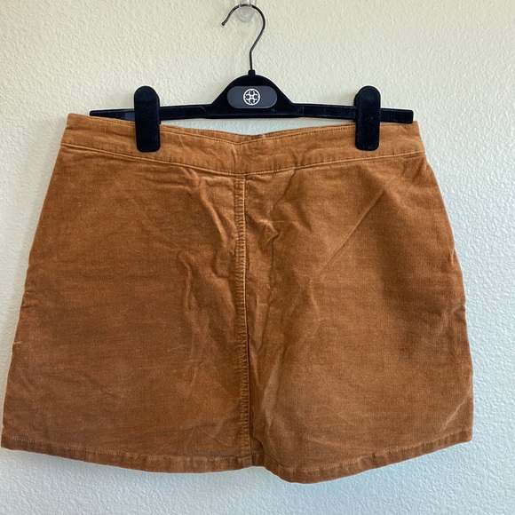 Forever 21 Corduroy Button Front Mini Skirt Size M - Picture 3 of 6